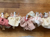 Vintage fabric Peg Fairy