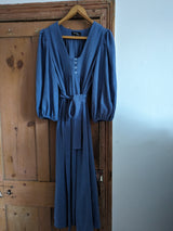 Blue Linen Anna dress (small/medium)