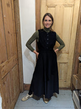 Juno Jumpsuit in navy needlecord (Small)