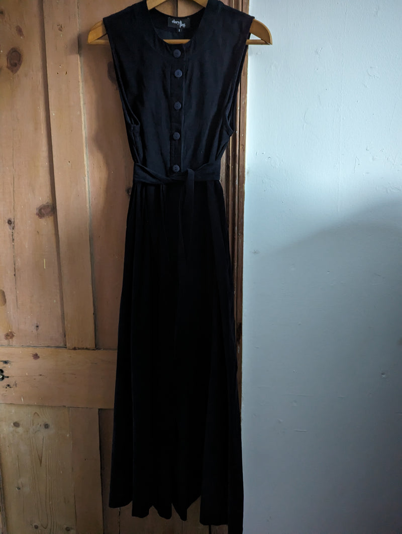 Juno Jumpsuit in navy needlecord (Small)