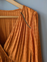 Eva Dress Copper with green trim (Small)