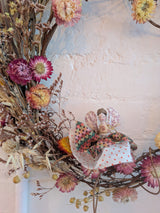 Vintage fabric Peg Fairy
