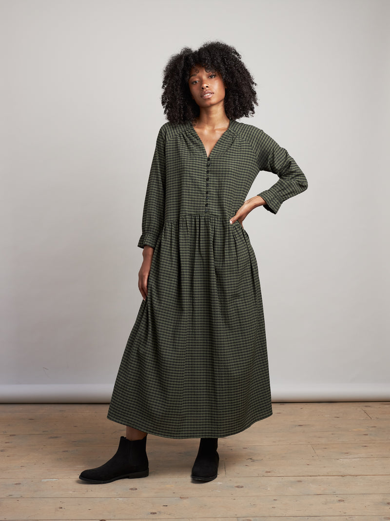 Pearl Dress in Gingham