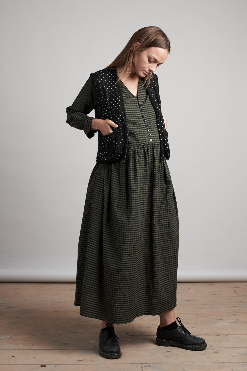 Pearl Dress in Gingham