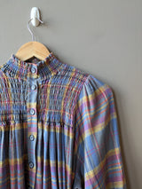 Phoebe blue check (Small)