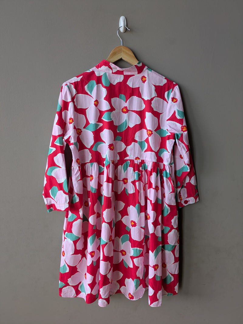 Rowan Dress Red Floral (Small)