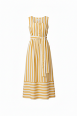 Sadie Dress Sunshine Yellow Stripe