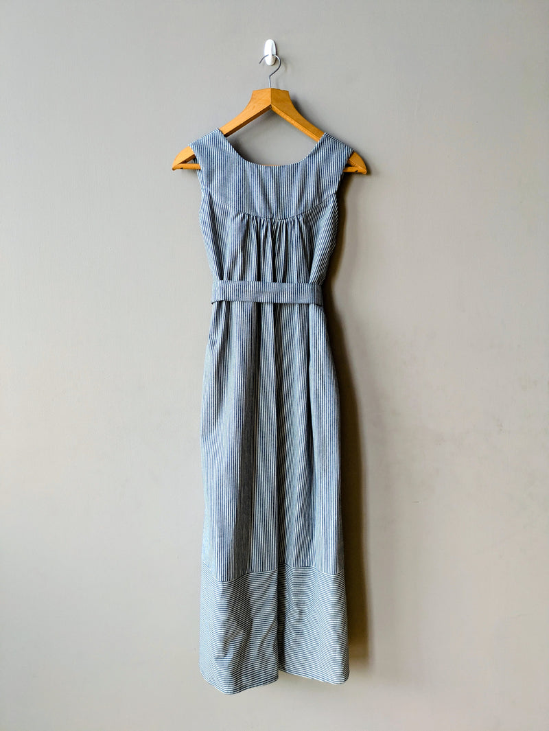 Sadie Dress Denim Stripe (Small)