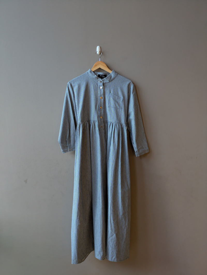 Thea Dress Denim Stripe (Medium)
