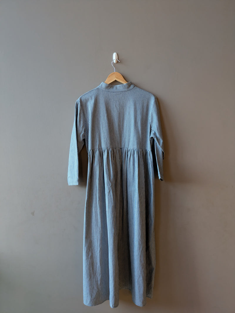 Thea Dress Denim Stripe (Medium)