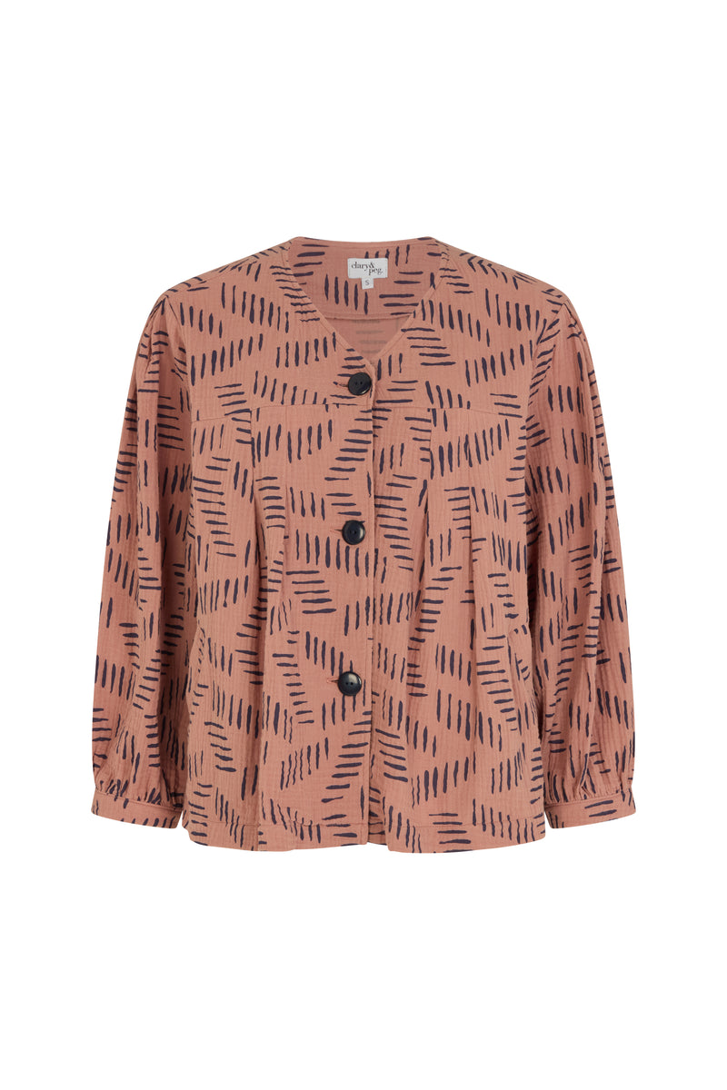 Tilda Top in Plaster pink
