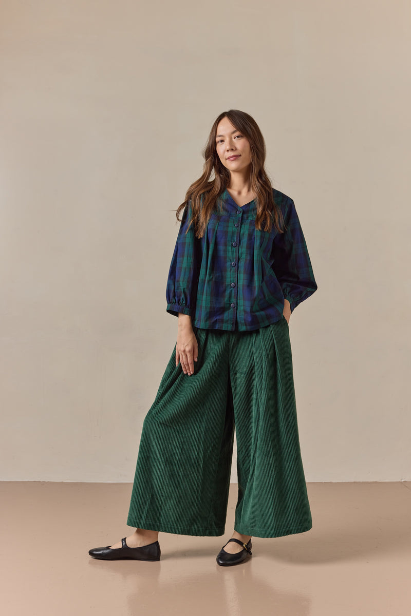 Clem Culottes Bottle Green