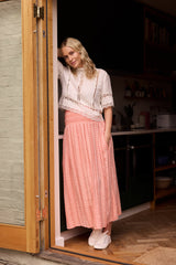 Poppy Delevingne X Clary & Peg Wren Skirt Coral