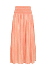 Poppy Delevingne X Clary & Peg Wren Skirt Coral