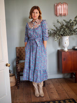 Cora Dress in Contrast floral (medium and large)