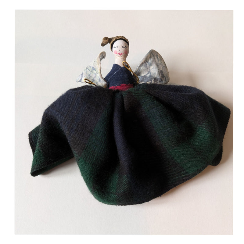 Vintage fabric Peg Fairy
