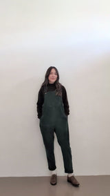 Doris Dungarees Bottle Green