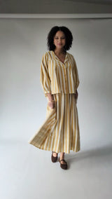 Tilda Top Sunshine Yellow Stripe