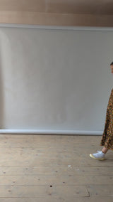 brown floral dress video maternity 