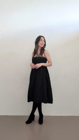 Finch Skirt Black Jacquard