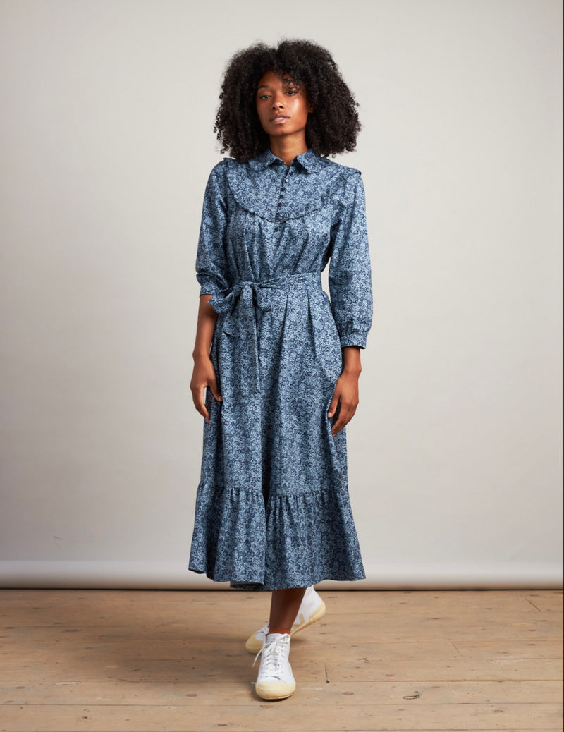 Cora Dress Blue Floral (Petite)