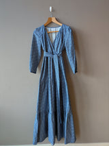 Eva Dress Blue Floral (second) (Small)