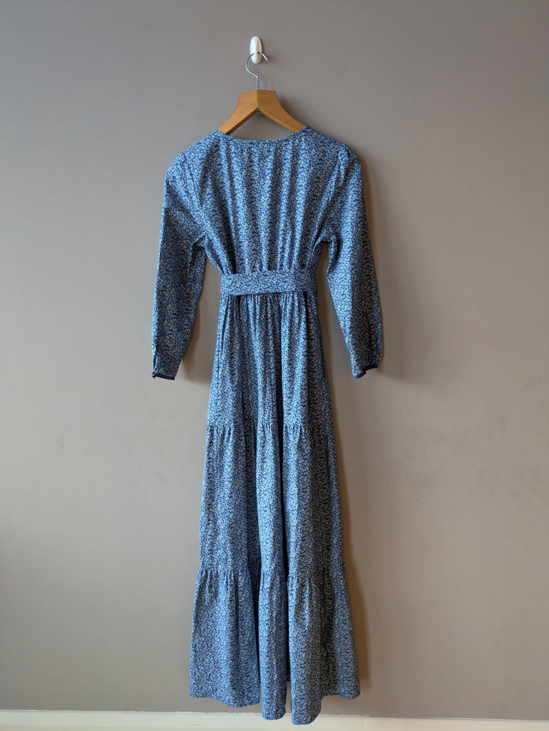 Eva Dress Blue Floral (second) (Small)