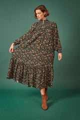 Phoebe Dress in Forest Print (Small/Medium)