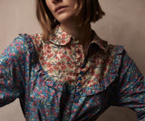 Cora Dress in Contrast floral (medium and large)