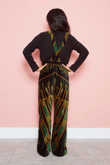 Alice Palazzo in Gold and Green Velvet (SOLD OUT)