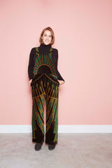 Alice Palazzo in Gold and Green Velvet (SOLD OUT)
