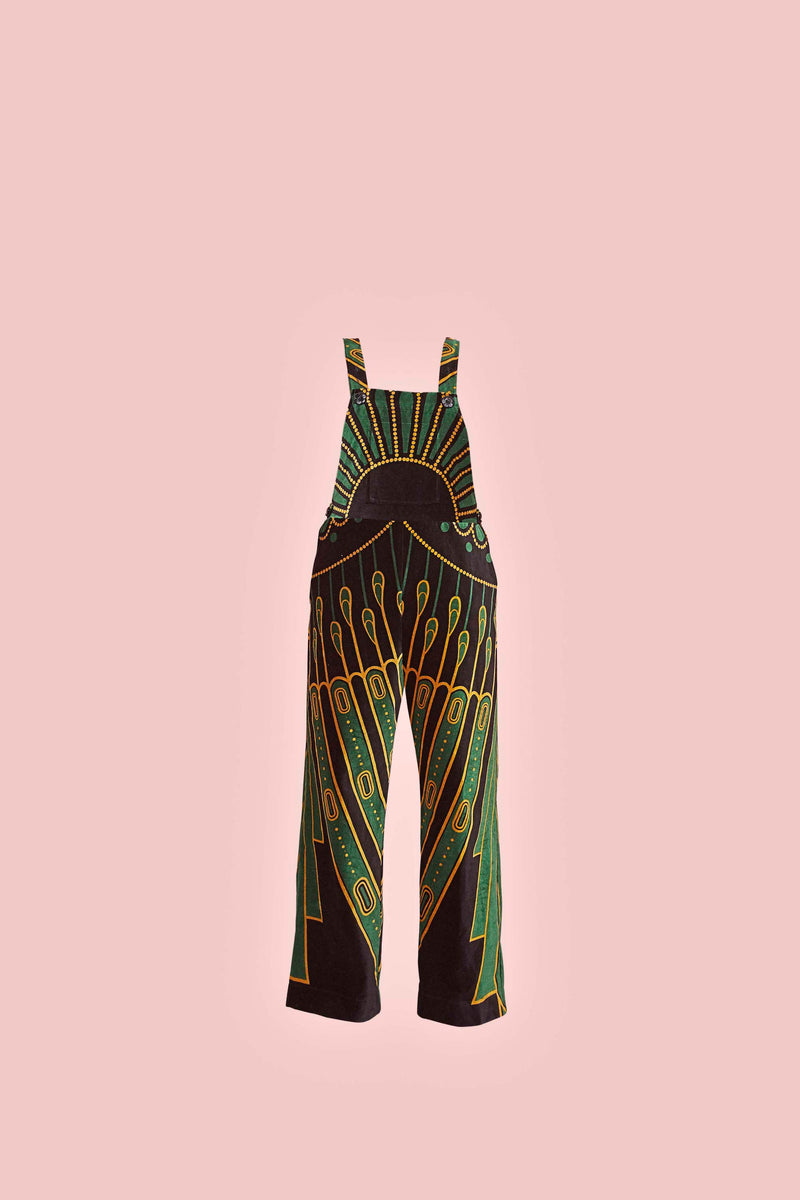 Alice Palazzo in Gold and Green Velvet (SOLD OUT)