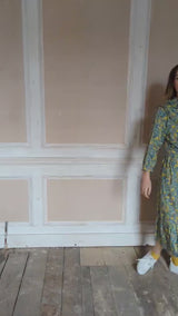 Cora Dress in Green floral (Large)