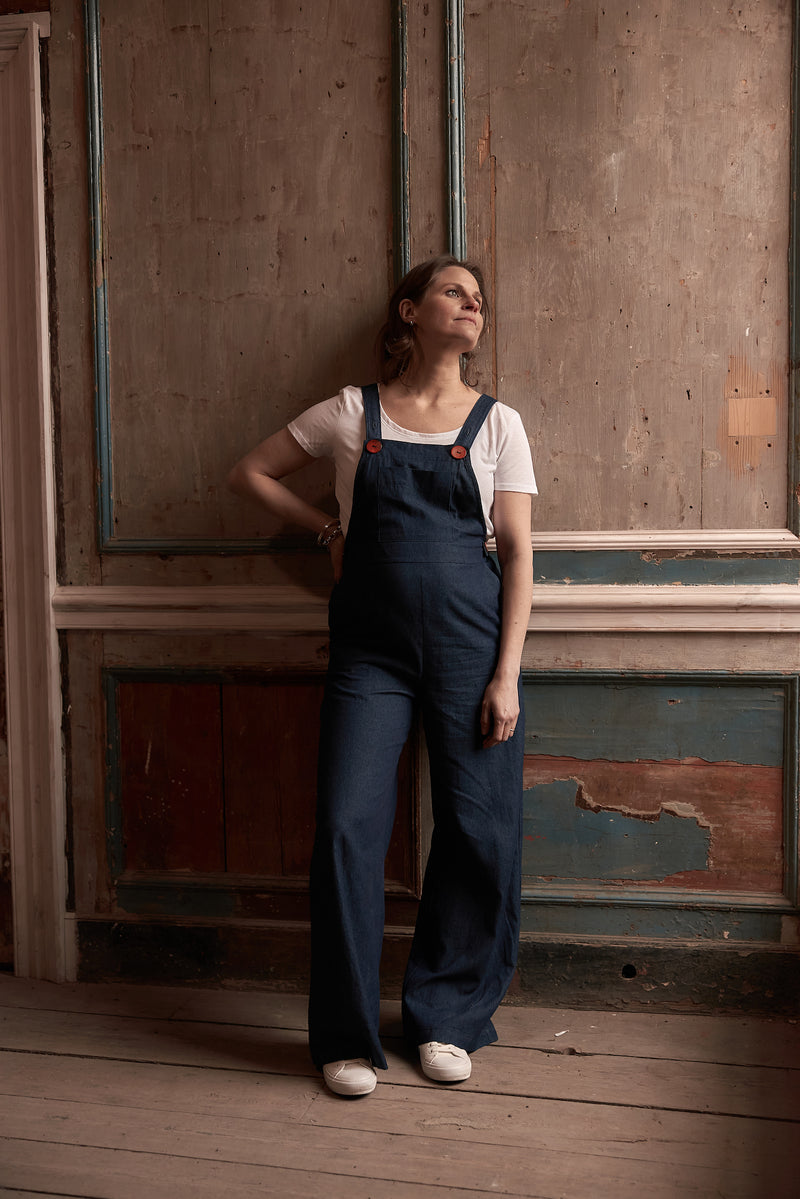 Alice Palazzo in Navy Chambray