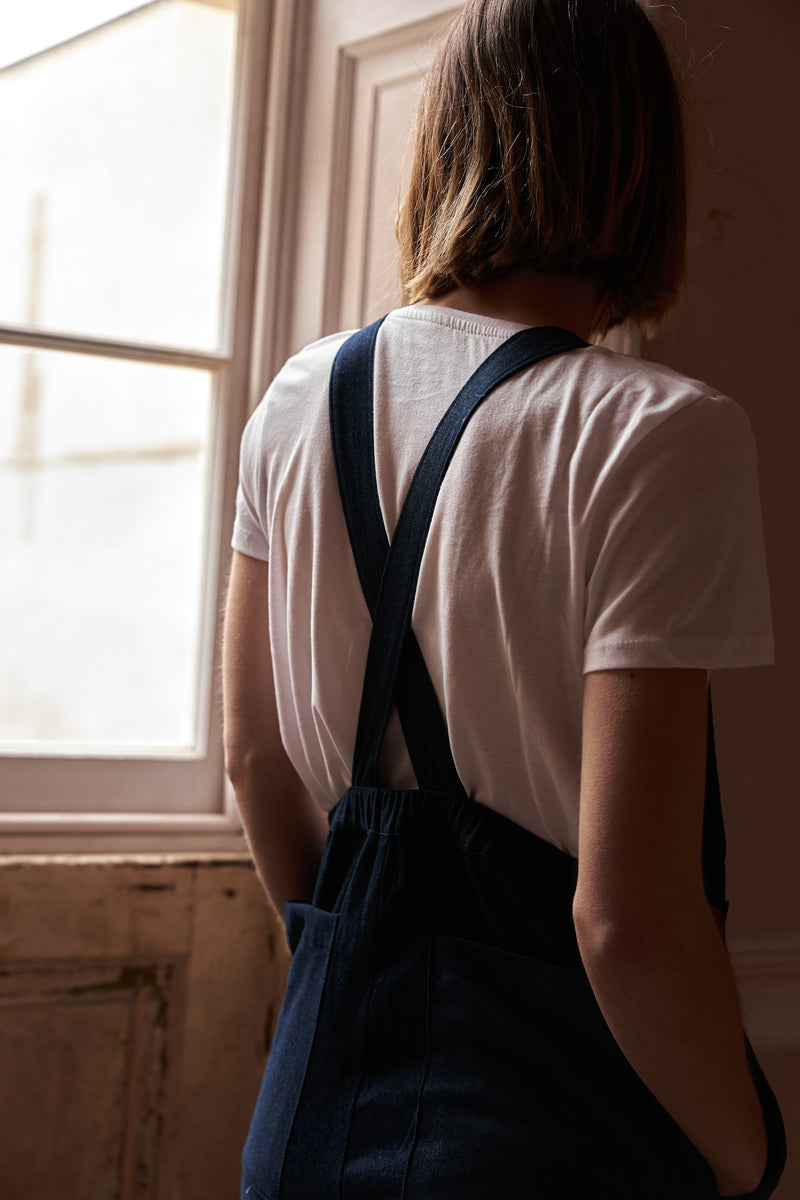 Alice Palazzo in Navy Chambray