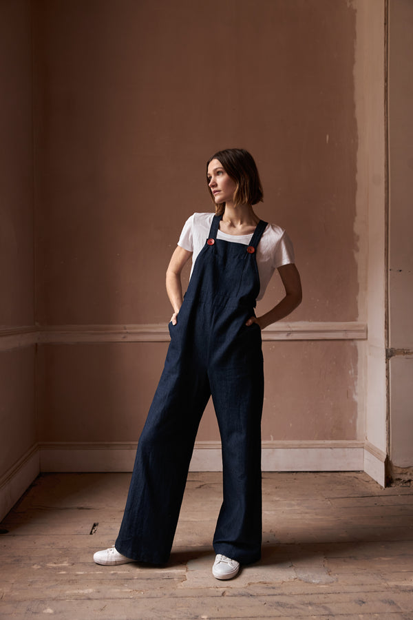 Alice Palazzo in Navy Chambray