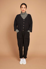 Betty Boilersuit in Black Tencel Twill