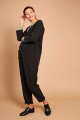 Betty Boilersuit in Black Tencel Twill
