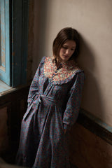 Cora Dress in Contrast floral (medium and large)