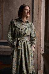 Cora Dress in Green floral (Large)