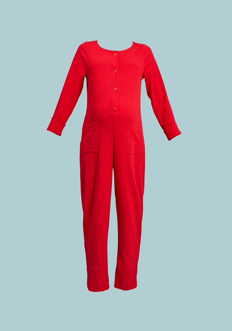 Dash Jumpsuit in Red