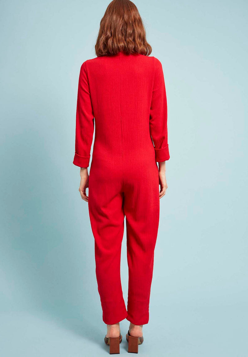 Dash Jumpsuit in Red