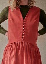 Edith Rust Pinafore (Petite and Large)