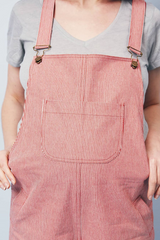 Red Candy Stripe Doris Dungarees (Extra Small)