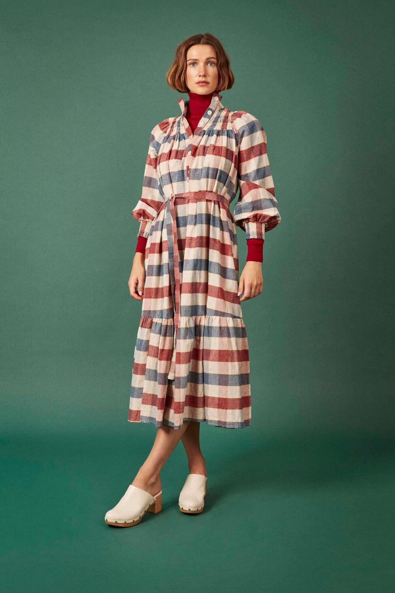 Phoebe Dress in Jumbo Check (Petite)