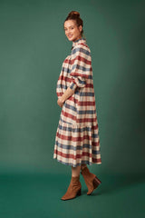 Phoebe Dress in Jumbo Check (Petite)