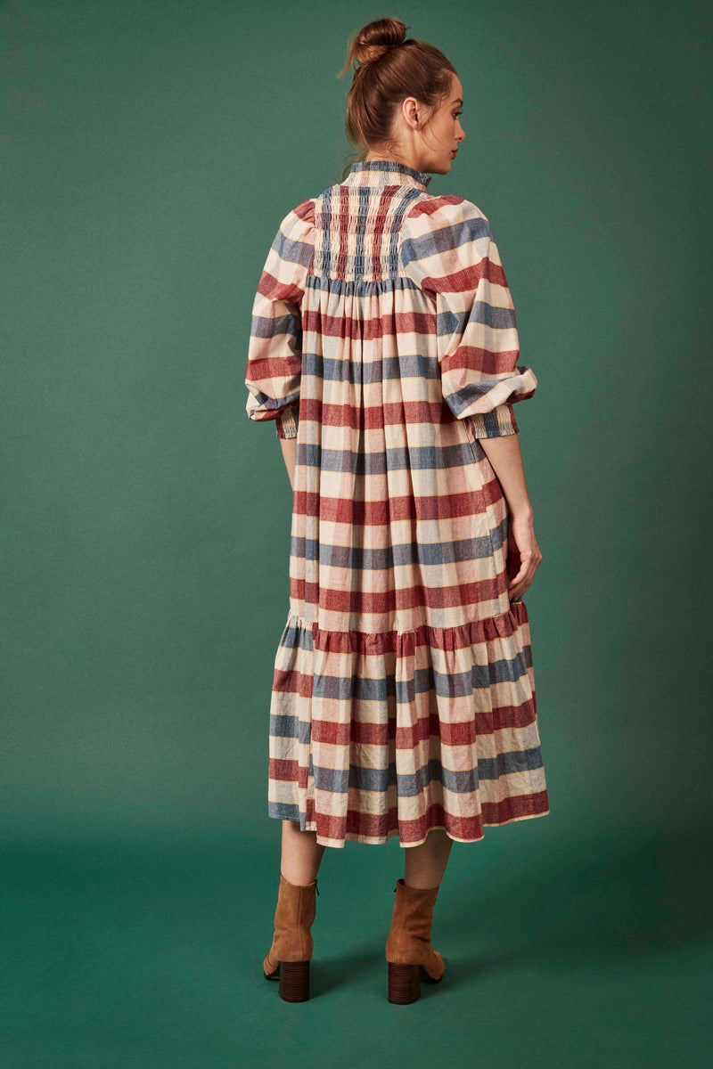 Phoebe Dress in Jumbo Check (Petite)