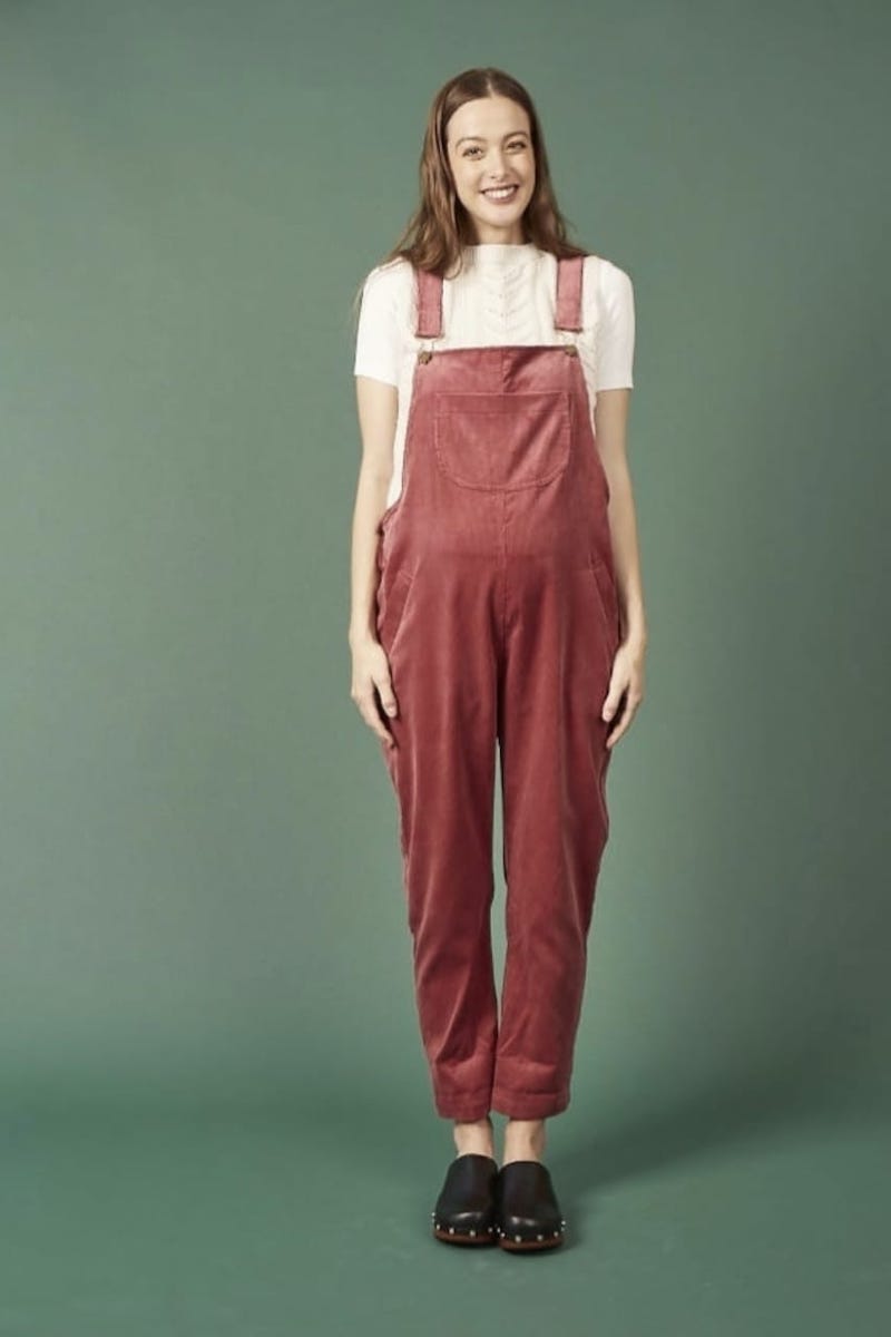 Doris Dungarees in Rose Pink (Large)