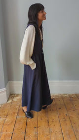Juniper Jumpsuit in Indigo Blue (Large)