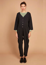 Betty Boilersuit in Black Tencel Twill